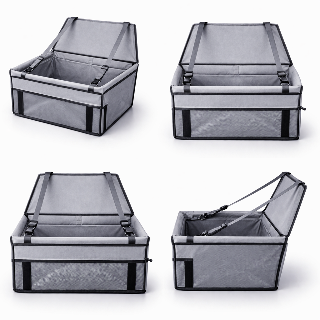Stable Pet Car Seat with Anti-Collapse System