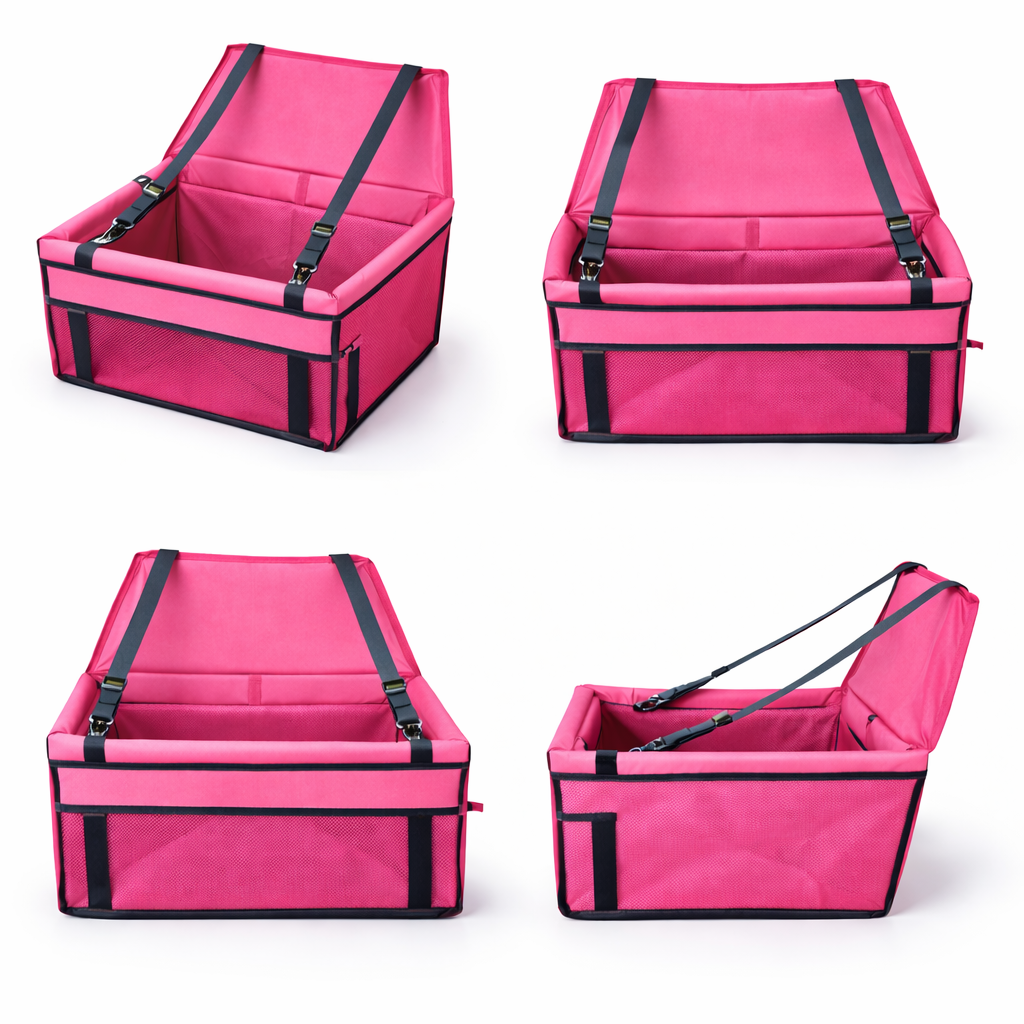 Stable Pet Car Seat with Anti-Collapse System