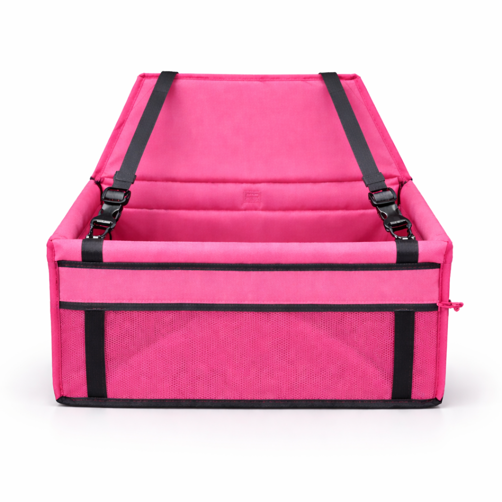 Asiento de coche estable para mascotas con sistema anticolapso