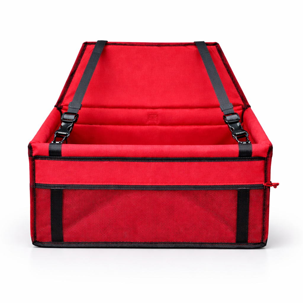 Asiento de coche estable para mascotas con sistema anticolapso