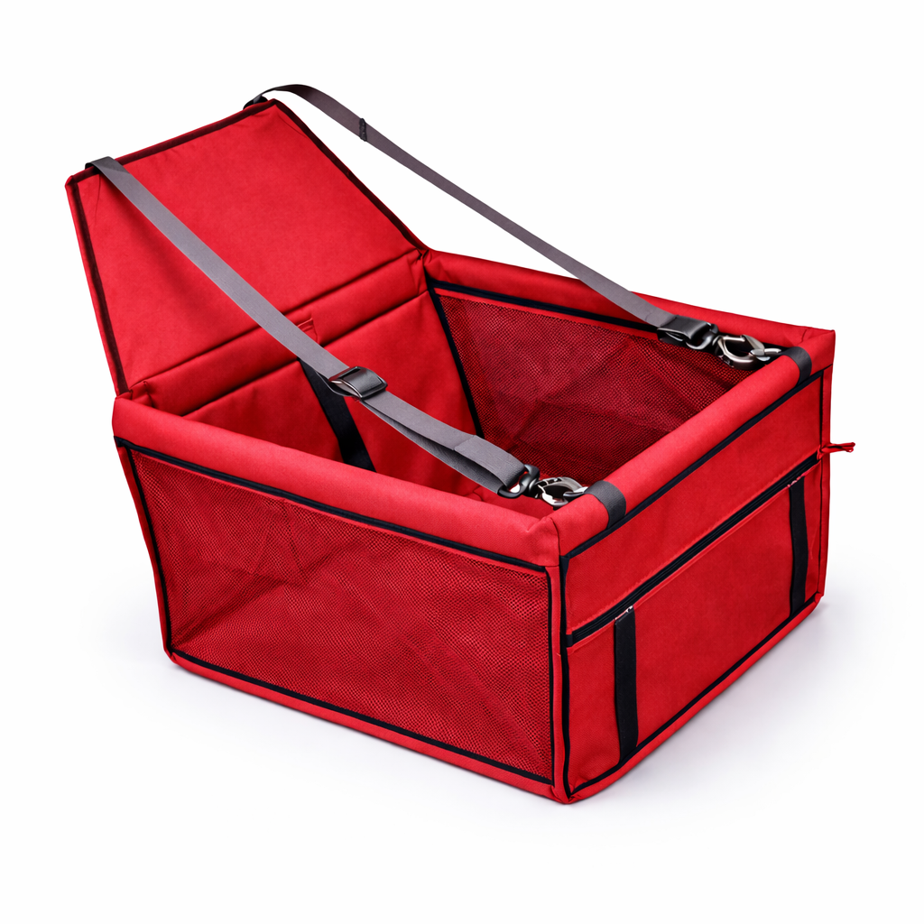 Asiento de coche estable para mascotas con sistema anticolapso